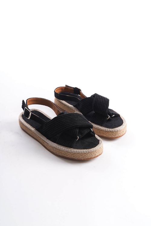 Nicole Kadın Siyah Espadril Ayakkabı 